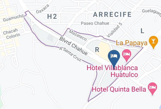 Santa Maria Huatulco - Hotel Xestal Maps