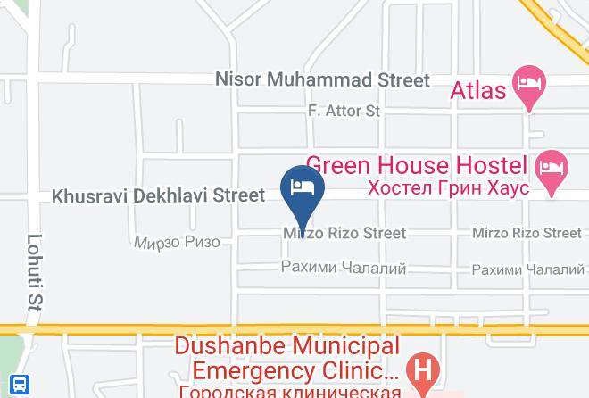Dushanbe - Hotel Alisher Maps