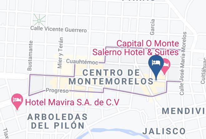 Montemorelos - Hotel Aljofar Maps