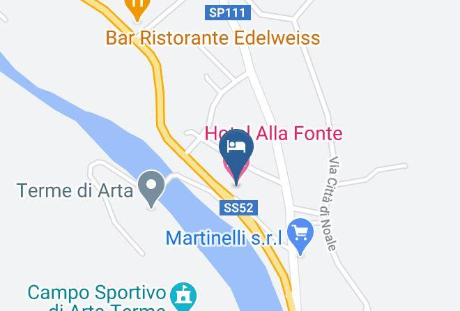 Udine - Hotel Alla Fonte Maps