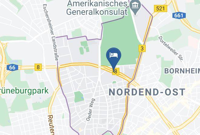 Frankfurt Am Main - Hotel Alleenhof Maps