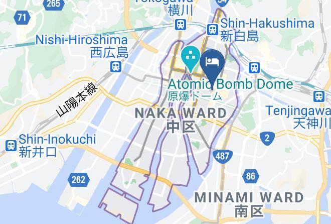 Hiroshima City Naka Ward - Hotel Alley Hiroshima Namikidori Maps