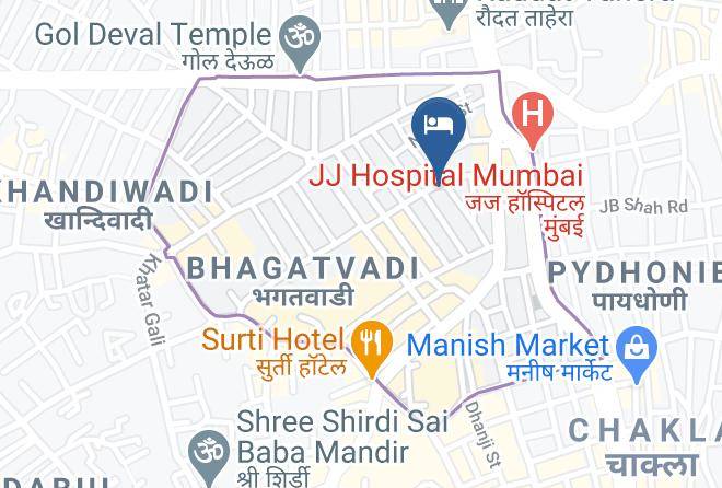 Mumbai - Hotel Almadina Palace Maps