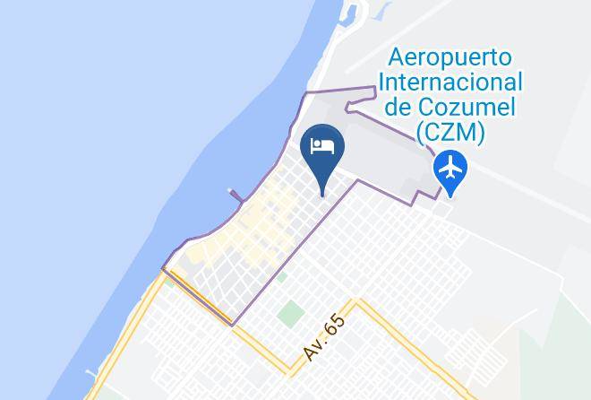 Cozumel - Hotel Almarestel Maps