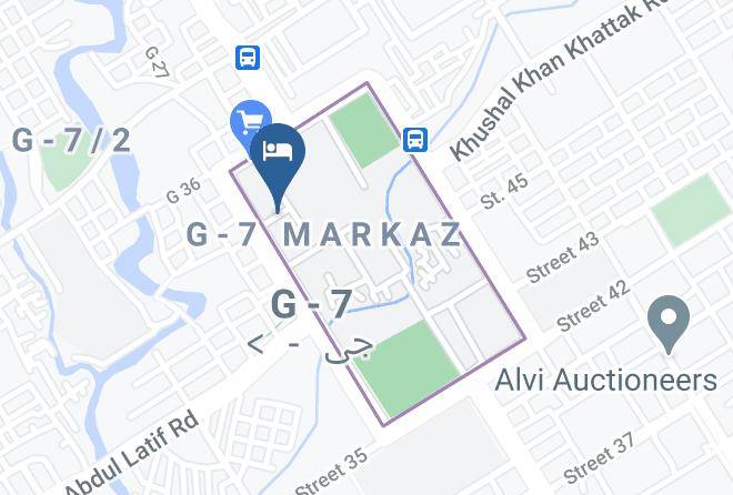 Islamabad - Hotel Almarkaz Islamabad Maps