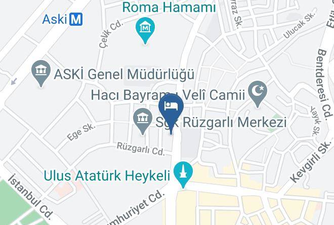 Almer Hotel Map - Ankara - Altindag