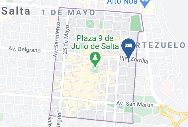 Salta - Hotel Almeria Maps