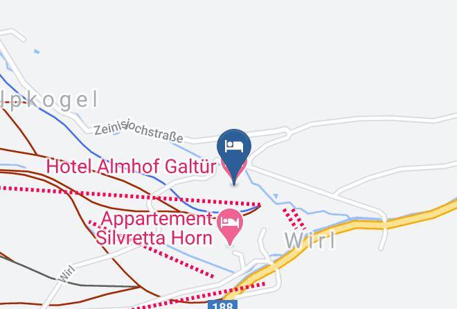 Landeck - Hotel Almhof Galtur Maps