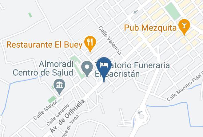 Alicante - Hotel Almoradi Maps