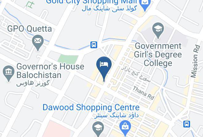 Quetta - Hotel Al Muazzam Maps