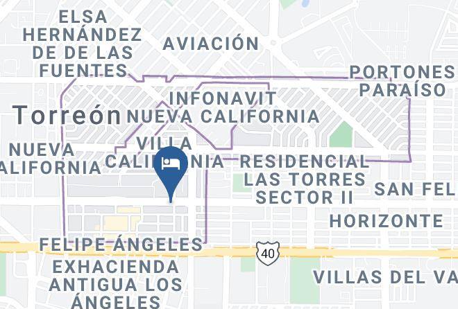 Torreon - Hotel Alo Express Maps