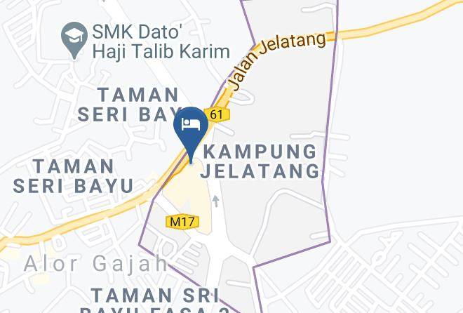 Alor Gajah District - Hotel Alor Gajah Maps