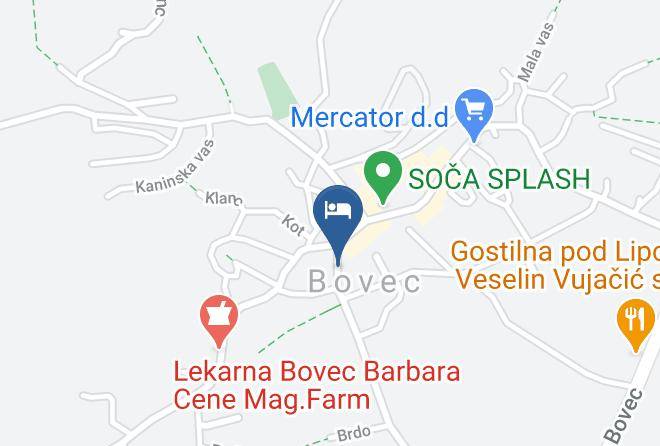 Bovec - Hotel Alp Maps