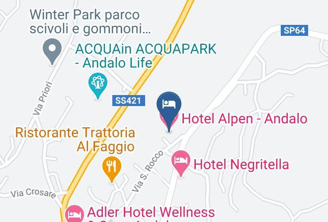 Hotel Alpen Andalo Map