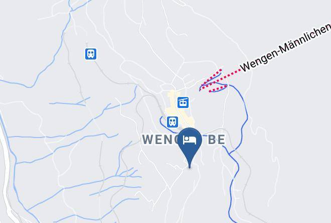 Hotel Alpenrose Wengen Map