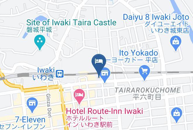 Hotel Alpha 1 Iwaki Map