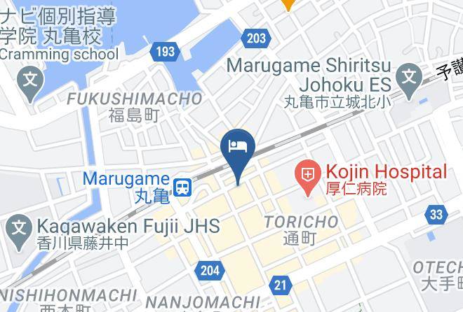 Marugame City - Hotel Alpha One Marugame Maps