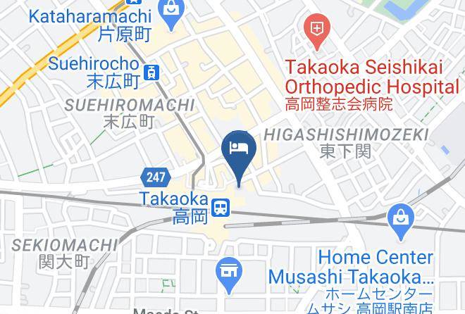 Takaoka City - Hotel Alpha One Takaokaekimae Maps
