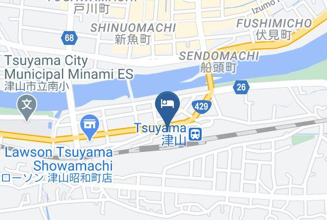 Tsuyama City - Hotel Alpha One Tsuyama Maps