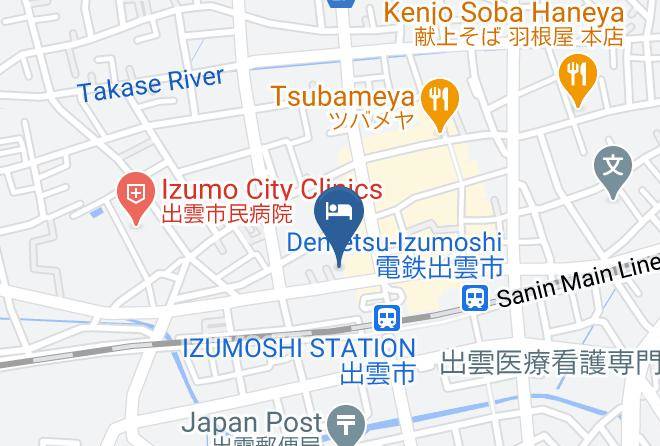 Izumo City - Hotel Alpha 1 Izumo Maps