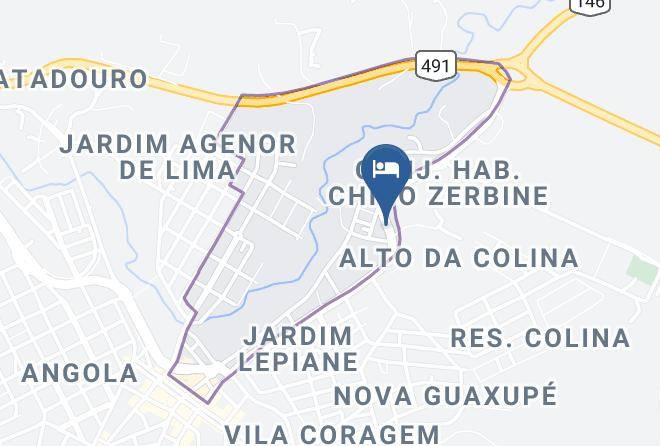 Guaxupe - Hotel Alphaville Maps