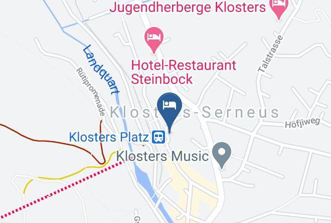 Hotel Alpina Klosters Map