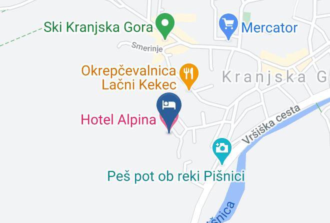 Kranjska Gora - Hotel Alpina Maps