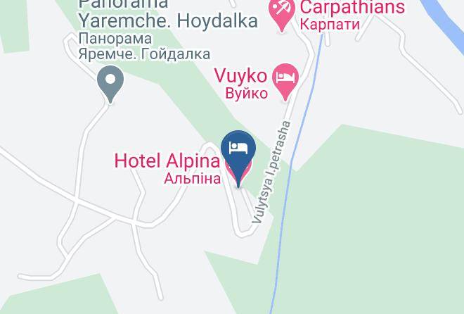 Yaremcha - Hotel Alpina Maps