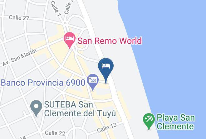 Mar Del Tuyu - Hotel Altair Maps