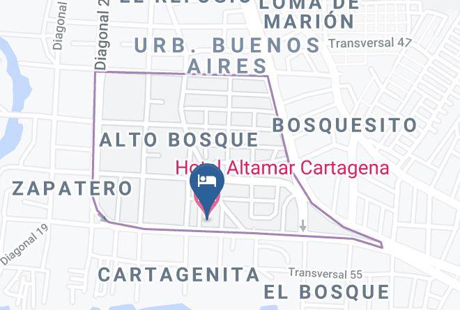 Cartagena De Indias - Hotel Altamar Cartagena Maps