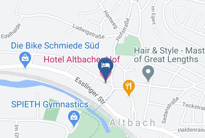 Esslingen - Hotel Altbacher Hof Maps