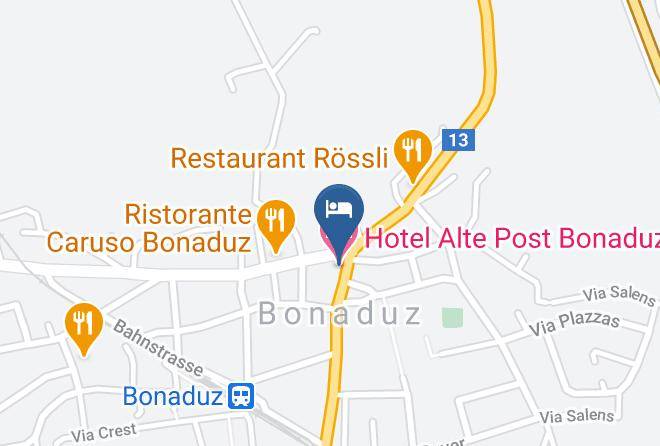 Imboden - Hotel Alte Post Bonaduz Maps