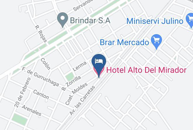Rosario De La Frontera - Hotel Alto Del Mirador Maps