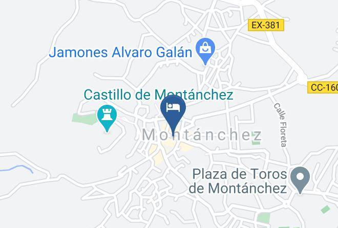 Caceres - Hotel Altozano El Maps