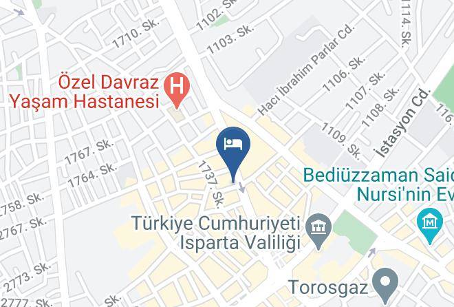 Isparta Pasa Mehmet - Hotel Altug Maps