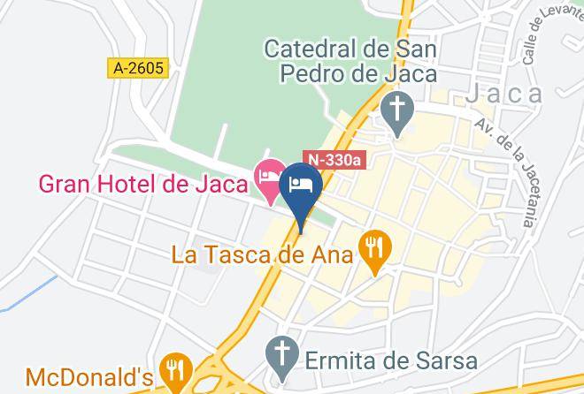 Huesca - Hotel Altur 5 Jaca Maps