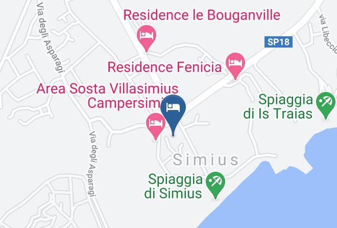 Province Of South Sardinia - Hotel Altura Maps