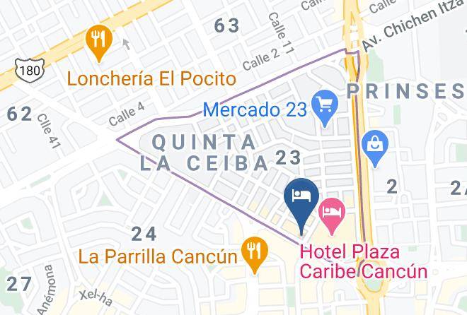 Benito Juarez - Hotel Alux Cancun Maps