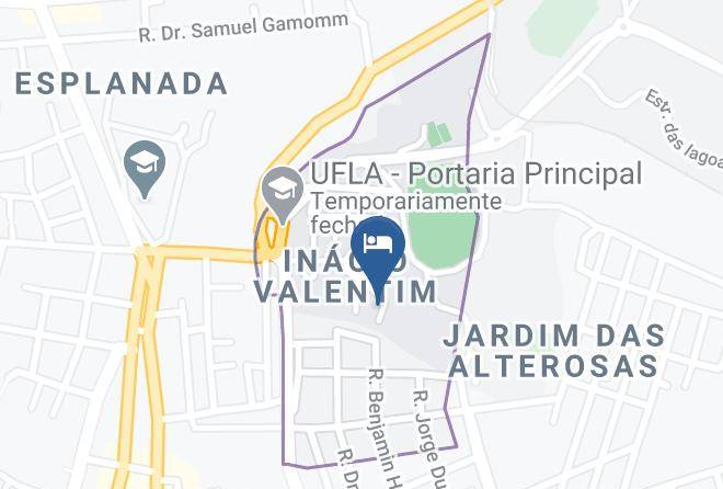 Lavras - Hotel Alvorada Maps