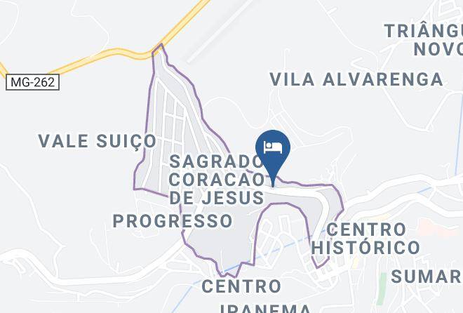 Hotel Alvorada Ponte Nova Map