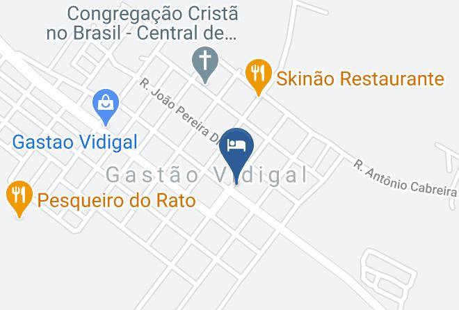 Gastao Vidigal - Hotel A M Confort Maps