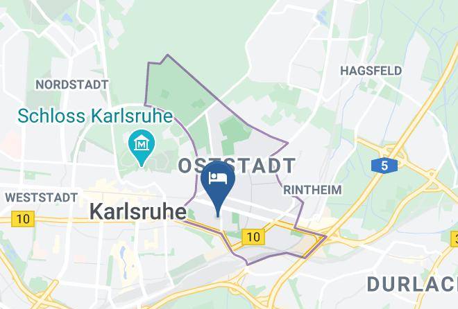 Karlsruhe - Hotel Am Gottesauer Schloss Maps