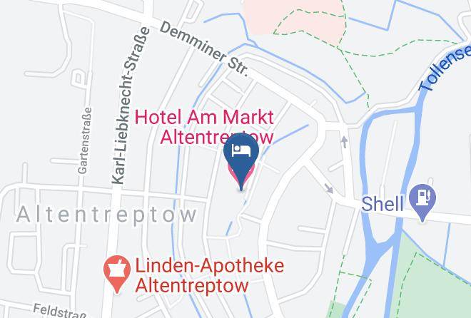 Mecklenburgische Seenplatte - Hotel Am Markt Altentreptow Maps