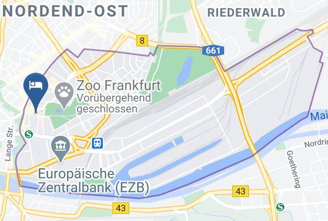 Frankfurt Am Main - Hotel Am Zoo Maps