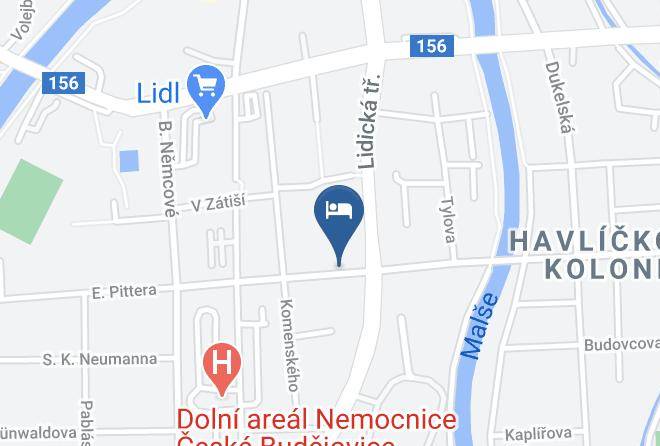 Ceske Budejovice - Hotel Amadeus Maps