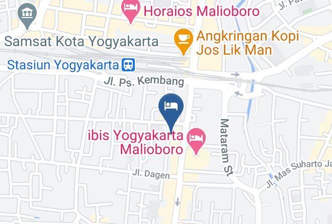 Kota Yogyakarta - Hotel Amalia Malioboro Maps