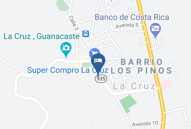 La Cruz - Hotel Amalias Inn Maps
