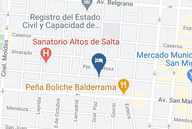 Salta - Hotel Amaneceres Maps
