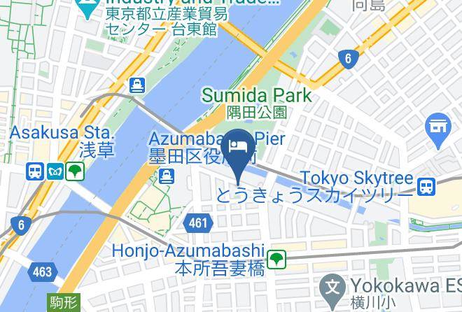 Sumida Ward - Hotel Amanek Asakusa Azumabashi Sky Maps