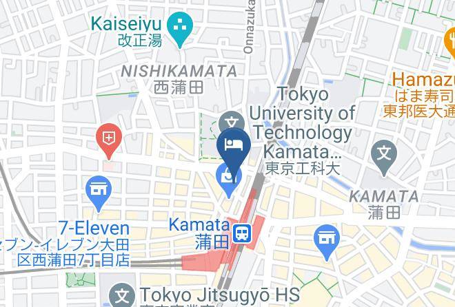 Ota Ward - Hotel Amanek Kamata Ekimae Maps